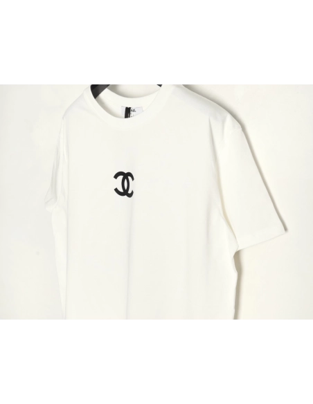 Chanel chest press rubber short sleeve T-shirt,Chanel