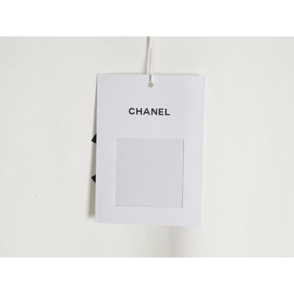 Chanel chest press rubber short sleeve T-shirt,Chanel