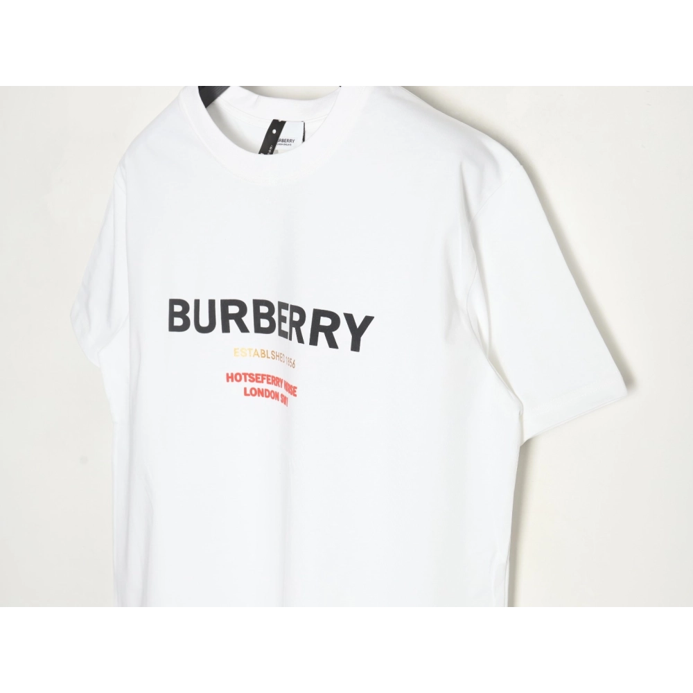 Burberry lettering logo print crew neck short sleeves,Burberry