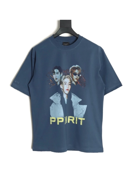 Balenciaga PP krit art short-sleeved T-shirt,Balenciaga