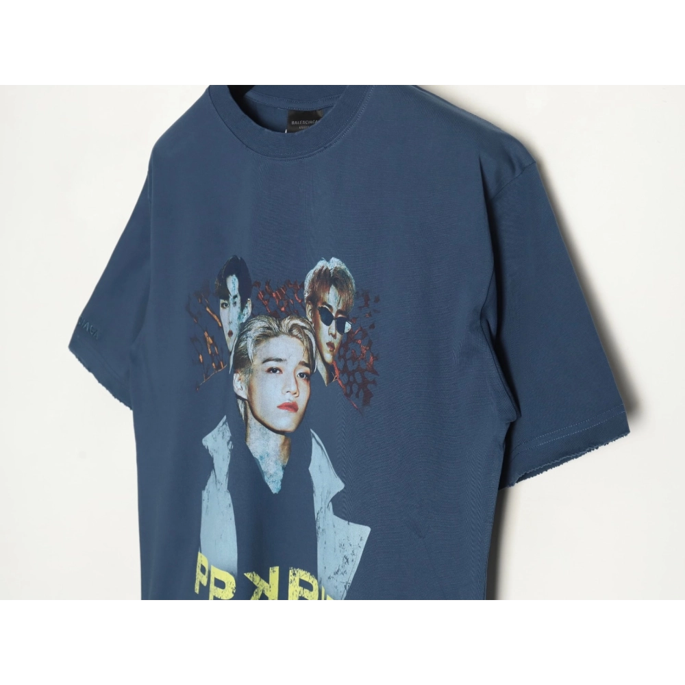 Balenciaga PP krit art short-sleeved T-shirt,Balenciaga