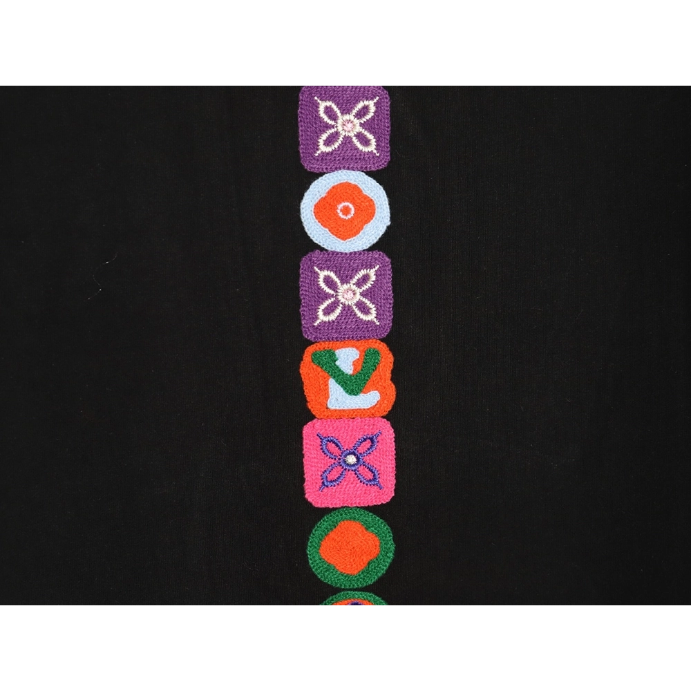 Louis Vuitton four-leaf clover logo embroidered short-sleeved T-shirt TSK1,Louis Vuitton