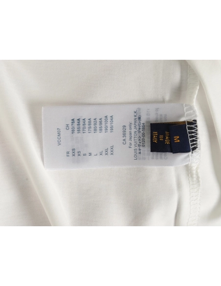 Louis Vuitton dark pattern large logo embroidered short sleeve T-shirt,Louis Vuitton