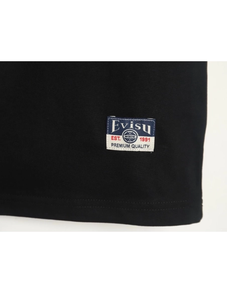 Evisu back carp print short sleeves,Evisu