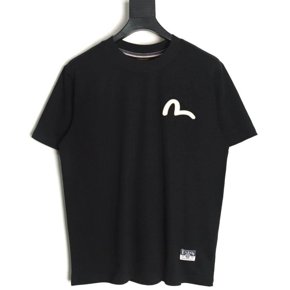 Evisu back carp print short sleeves,Evisu