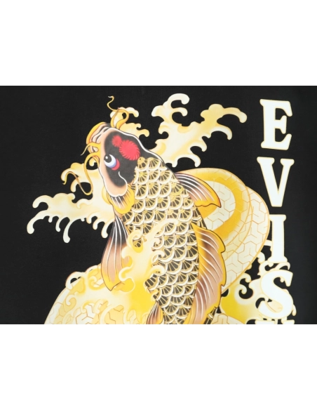 Evisu back carp print short sleeves,Evisu