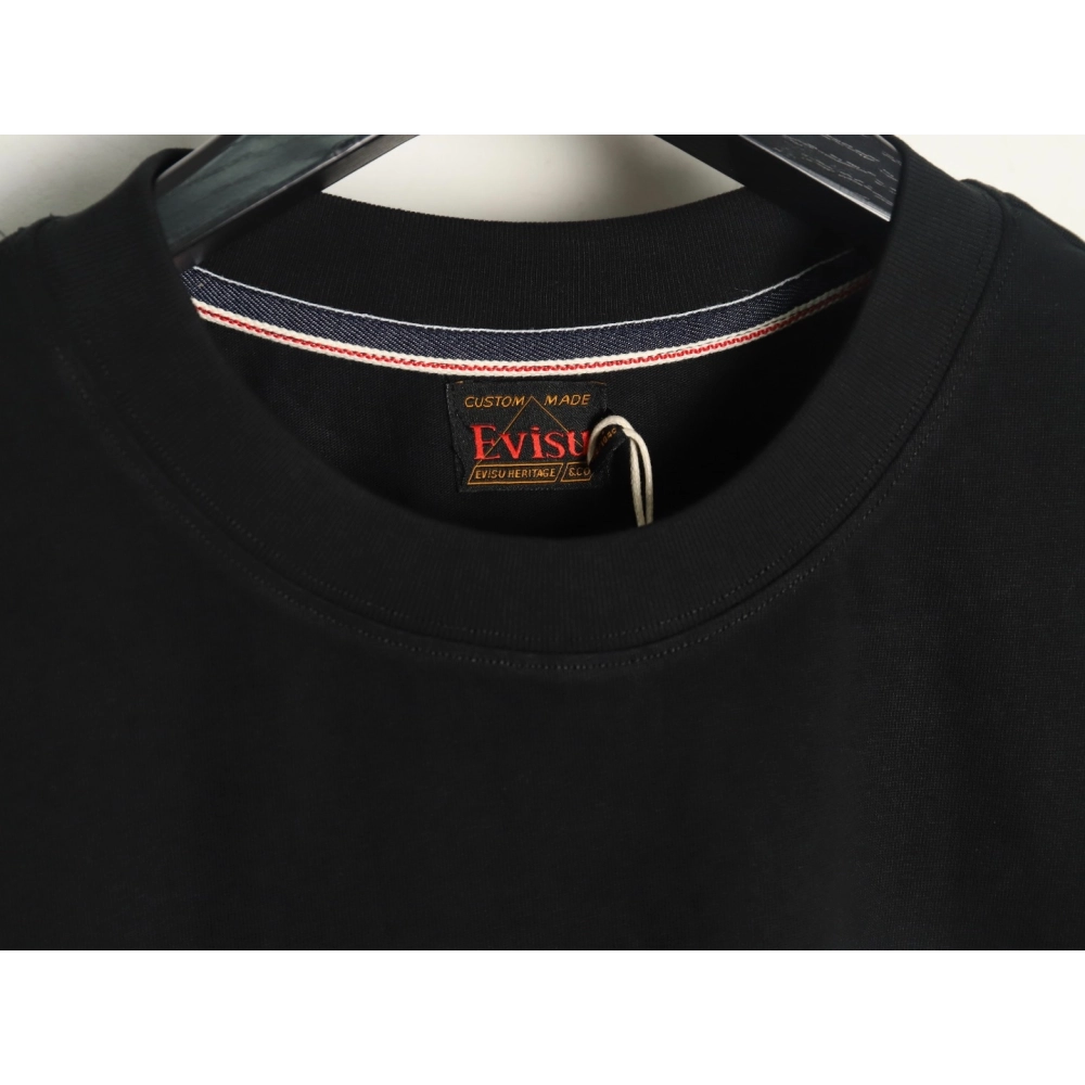 Evisu back carp print short sleeves,Evisu