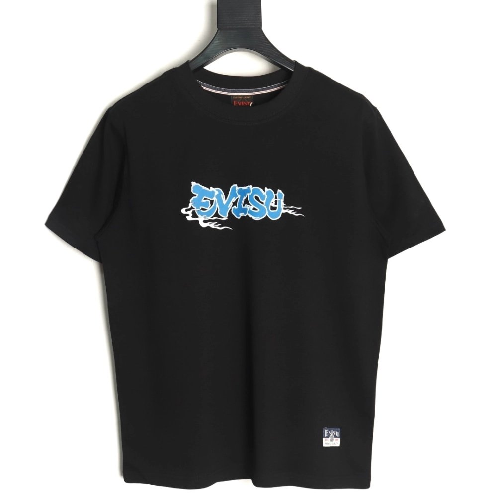 Evisu Buddha head large M print short sleeves,Evisu