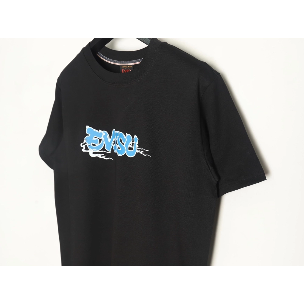 Evisu Buddha head large M print short sleeves,Evisu