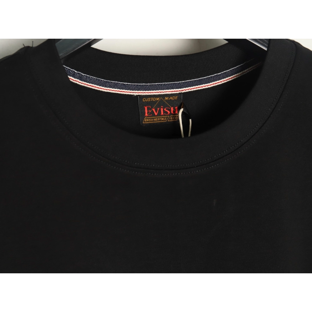 Evisu Buddha head large M print short sleeves,Evisu