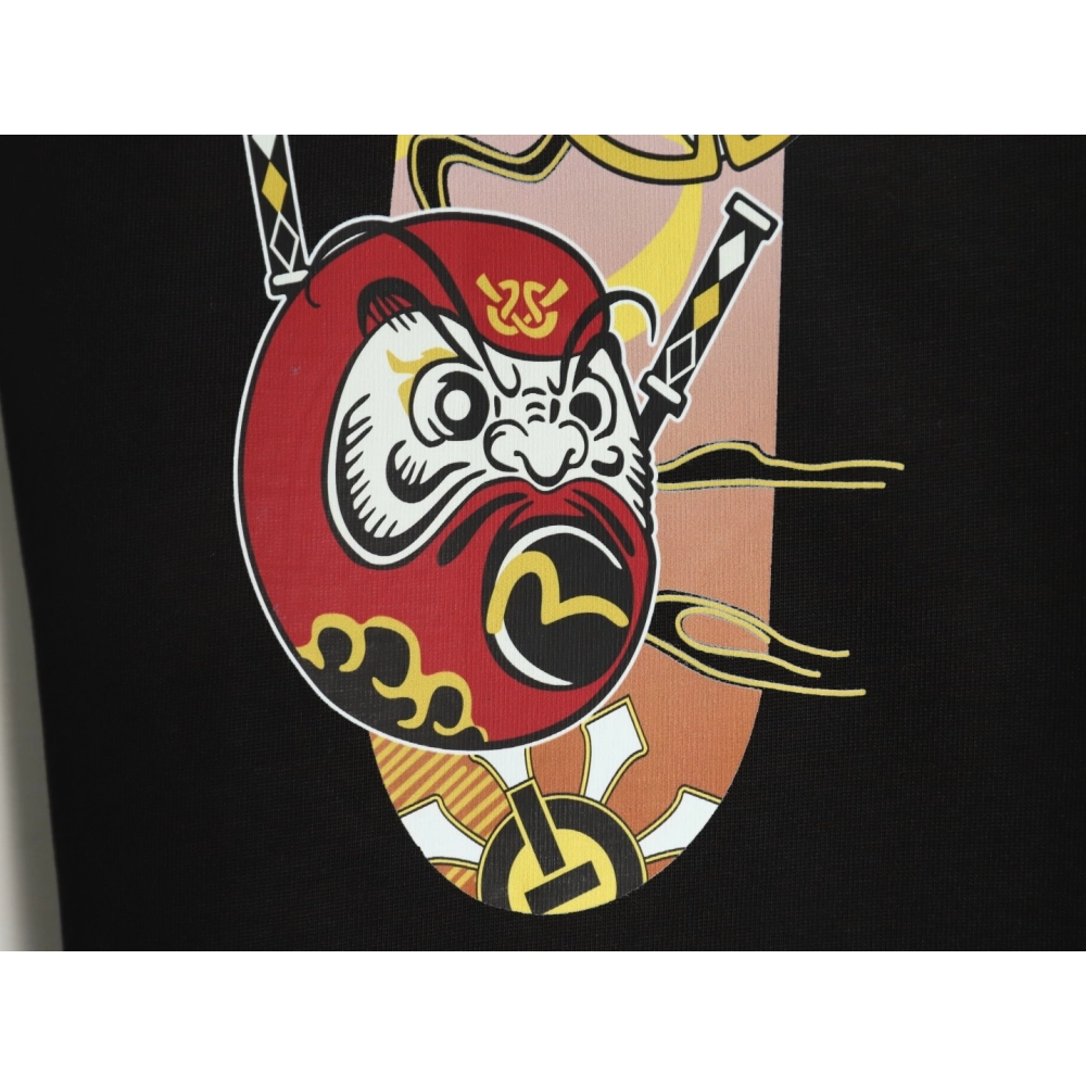 Evisu Buddha head large M print short sleeves,Evisu