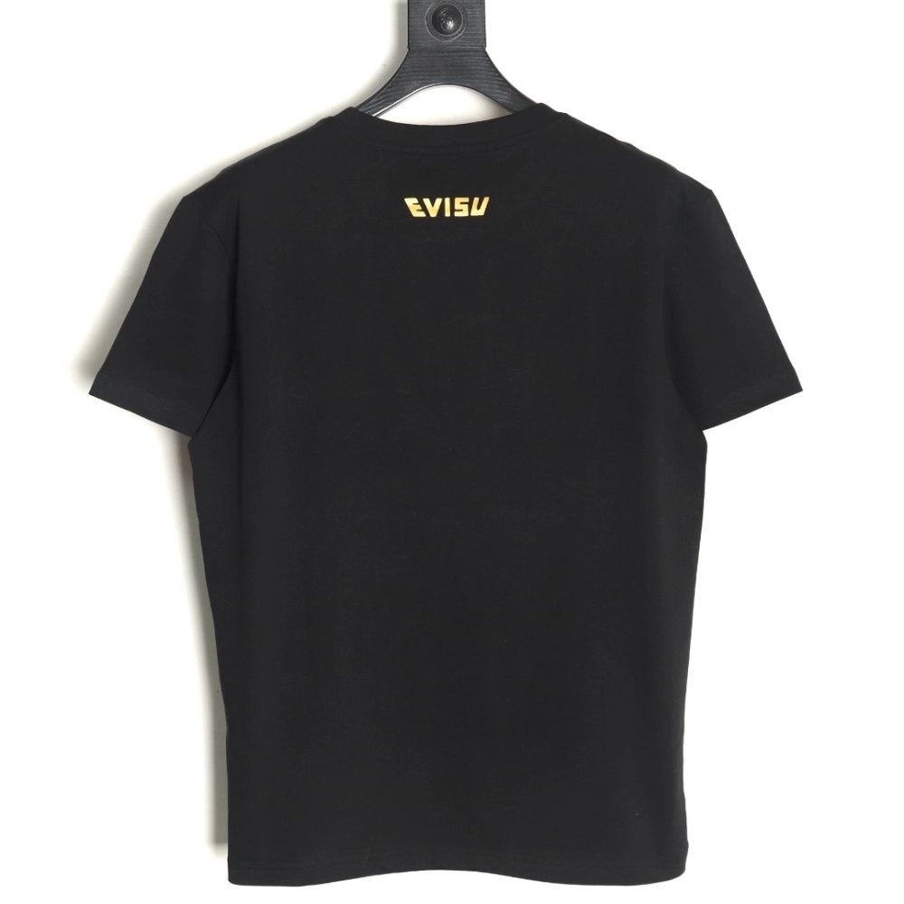 Evisu brocade seagull embroidered short sleeves,Evisu