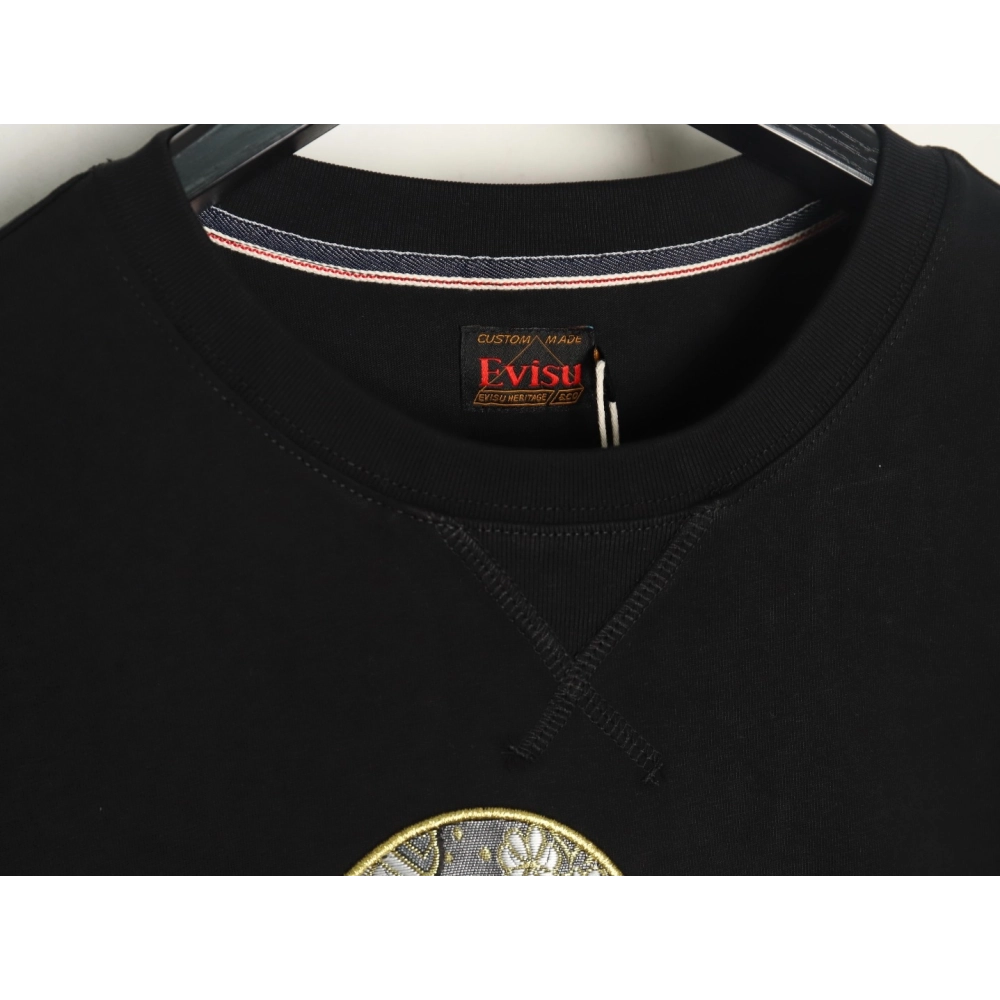 Evisu brocade seagull embroidered short sleeves,Evisu