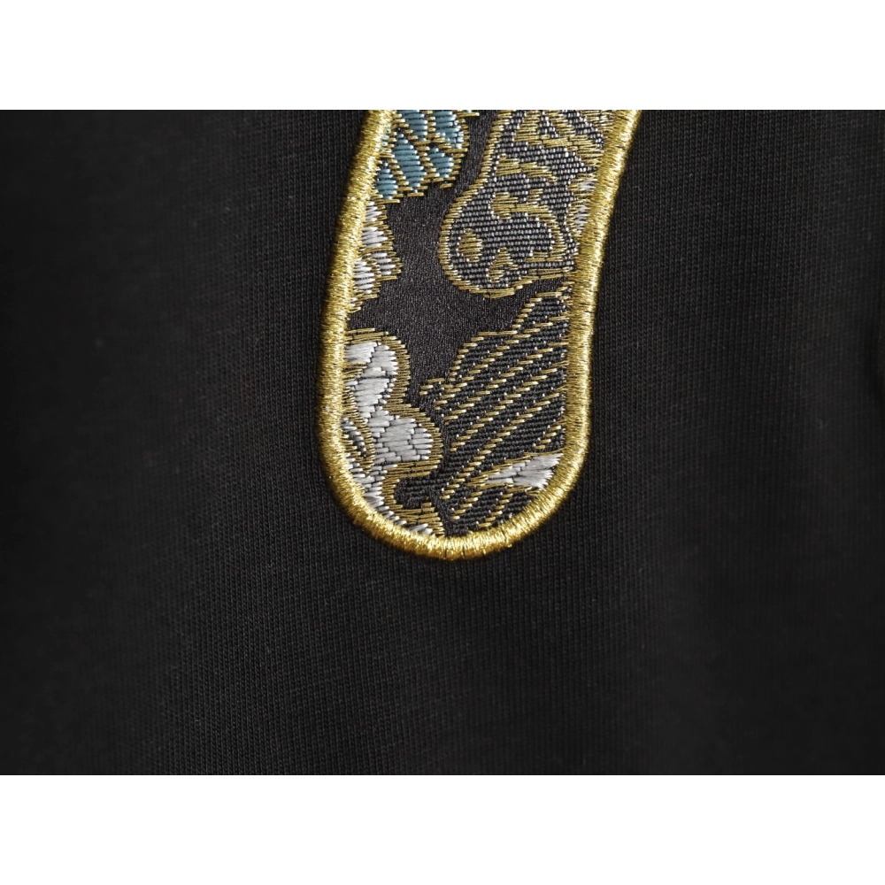 Evisu brocade seagull embroidered short sleeves,Evisu