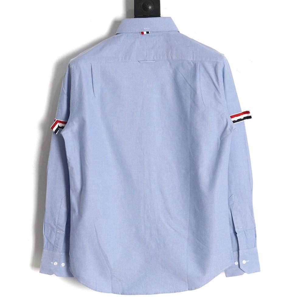Thom Browne Double Sleeve Logo Shirt TSK1,Thom Browne