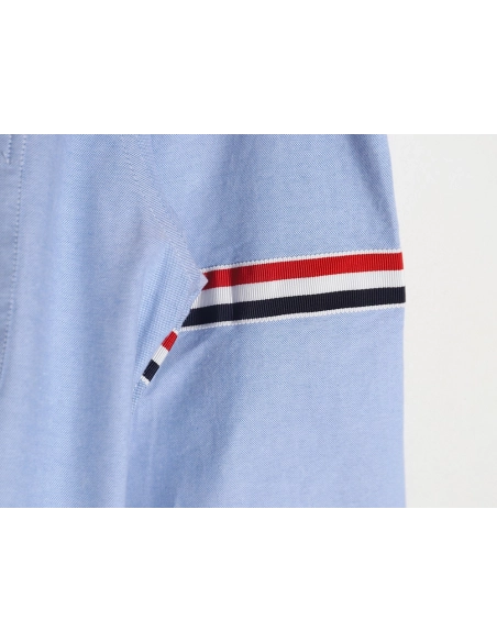 Thom Browne Double Sleeve Logo Shirt TSK1,Thom Browne