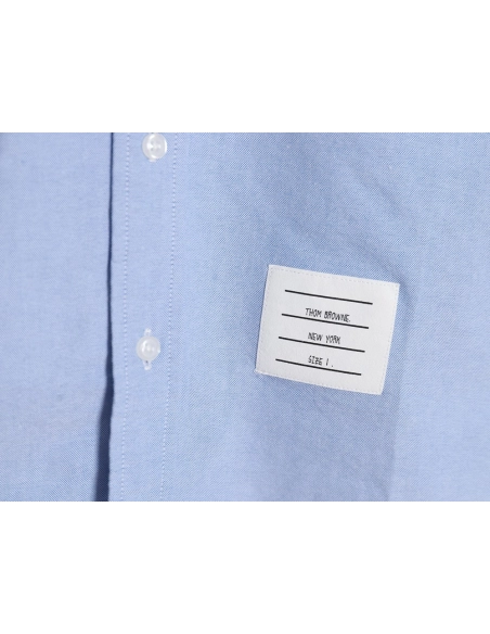 Thom Browne Double Sleeve Logo Shirt TSK1,Thom Browne