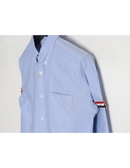 Thom Browne Double Sleeve Logo Shirt TSK1,Thom Browne