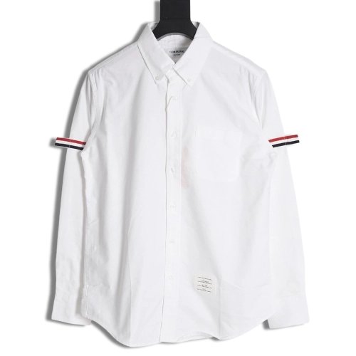 Thom Browne Double Sleeve Logo Shirt,Thom Browne
