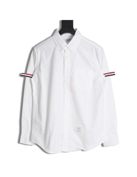 Thom Browne Double Sleeve Logo Shirt,Thom Browne