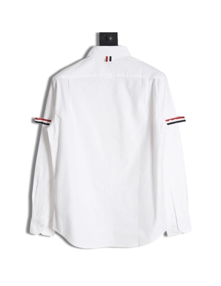 Thom Browne Double Sleeve Logo Shirt,Thom Browne