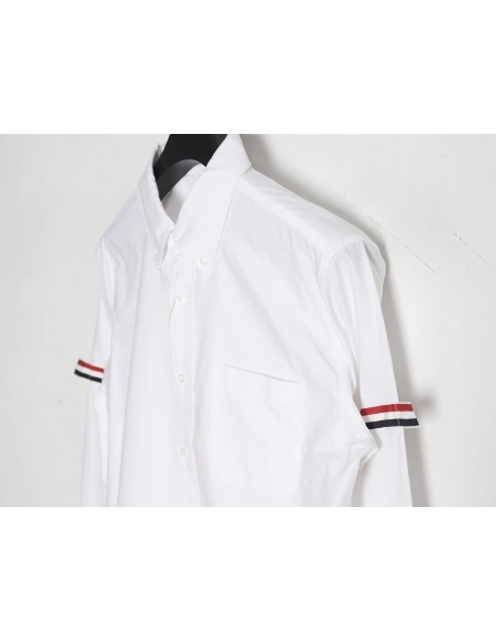 Thom Browne Double Sleeve Logo Shirt,Thom Browne