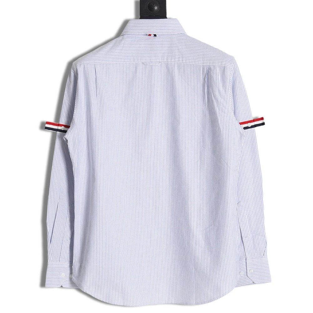 Thom Browne Oxford Classic Cuff Stripe Long Sleeve Shirt,Thom Browne