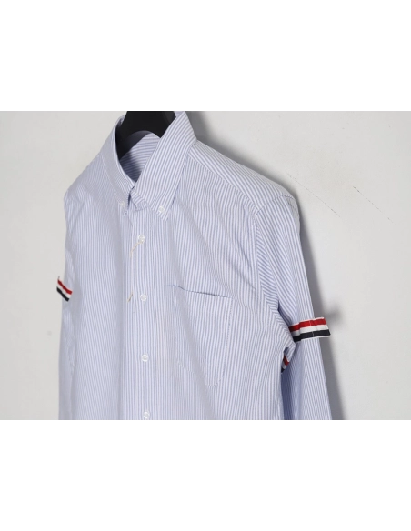 Thom Browne Oxford Classic Cuff Stripe Long Sleeve Shirt,Thom Browne
