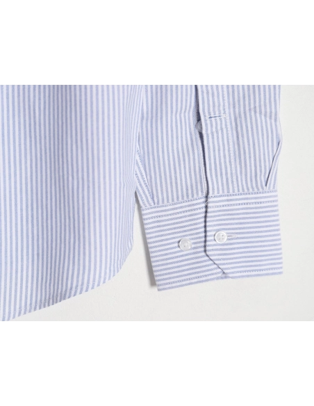 Thom Browne Oxford Classic Cuff Stripe Long Sleeve Shirt,Thom Browne