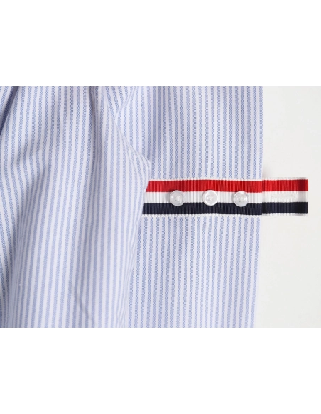 Thom Browne Oxford Classic Cuff Stripe Long Sleeve Shirt,Thom Browne