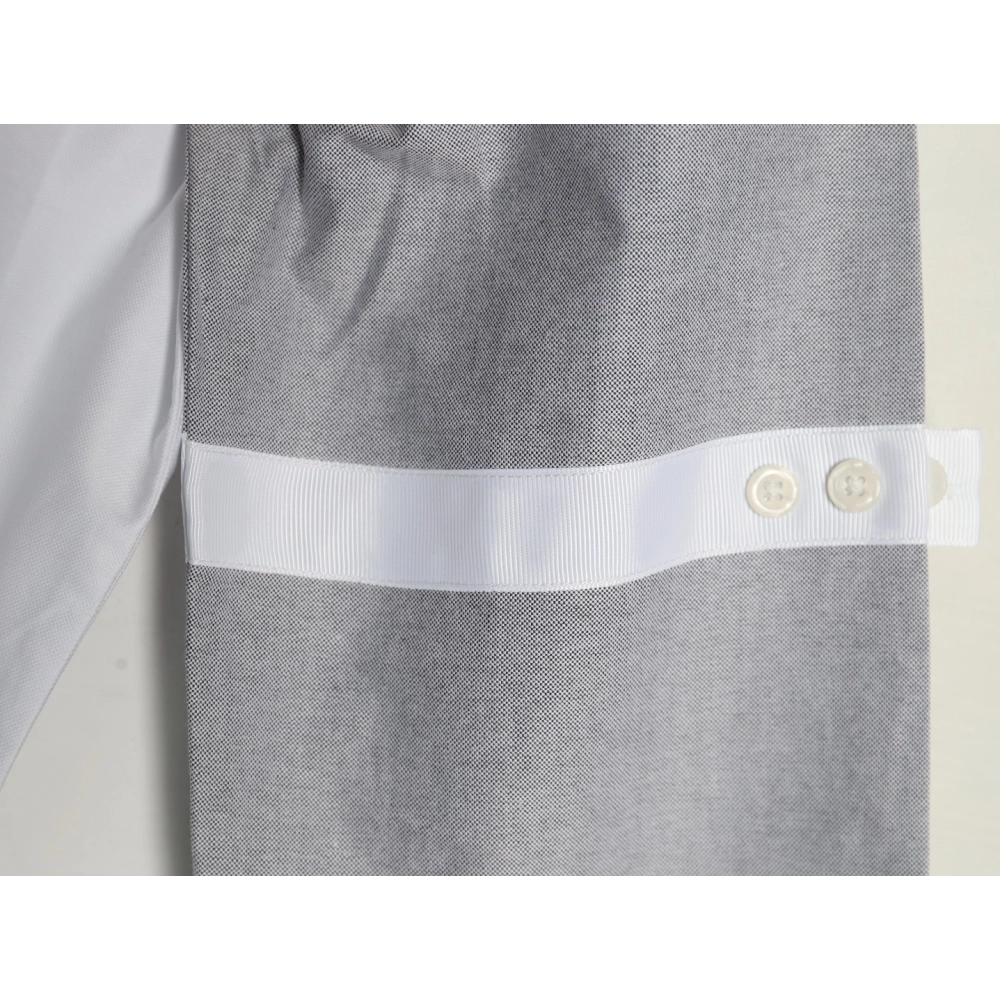 Thom Browne Contrast Shirt with Double Armband Design,Thom Browne