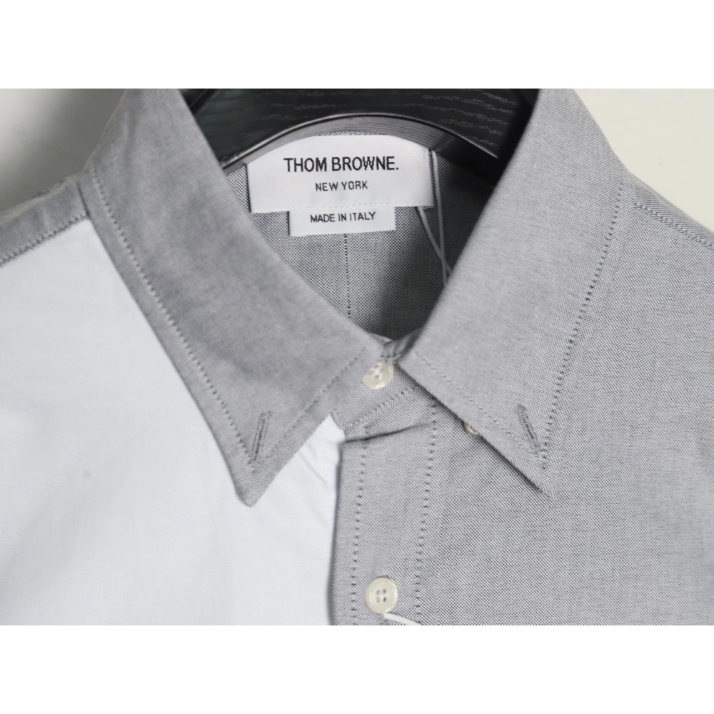 Thom Browne Contrast Shirt with Double Armband Design,Thom Browne