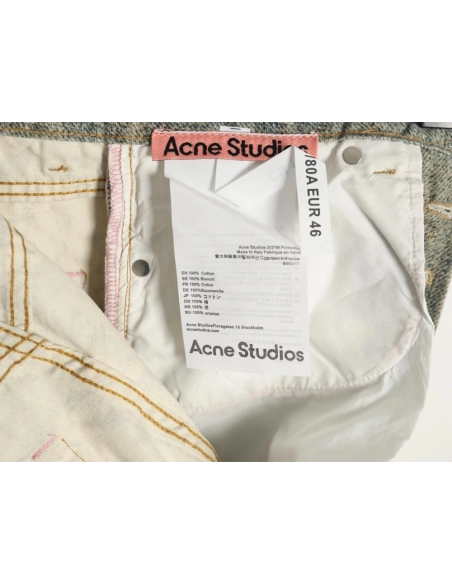 Acne Studios 1981M candy chain print denim trousers,Acne Studios