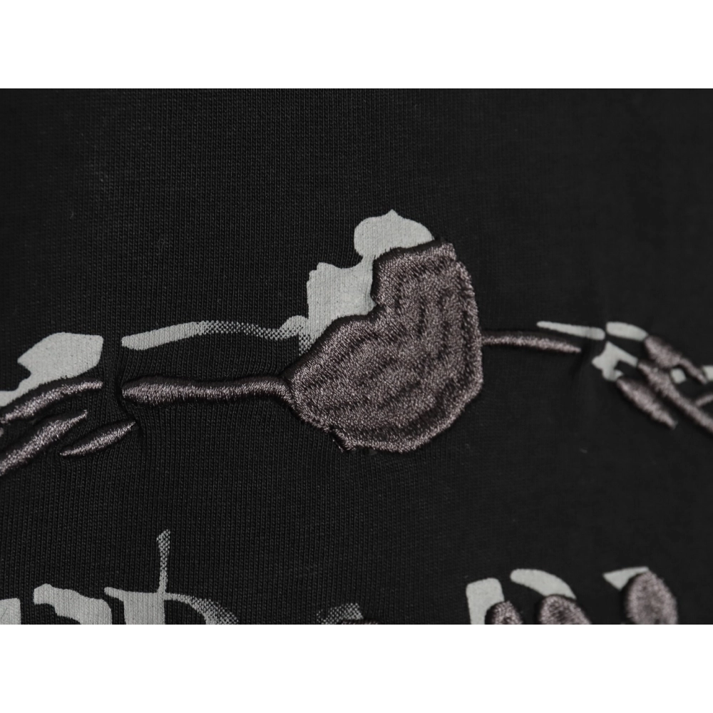 Prada hand-painted badge 3D embroidery short sleeves TSK1,Prada