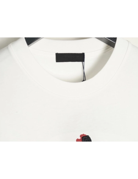 Prada hand-painted badge 3D embroidery short sleeves,Prada