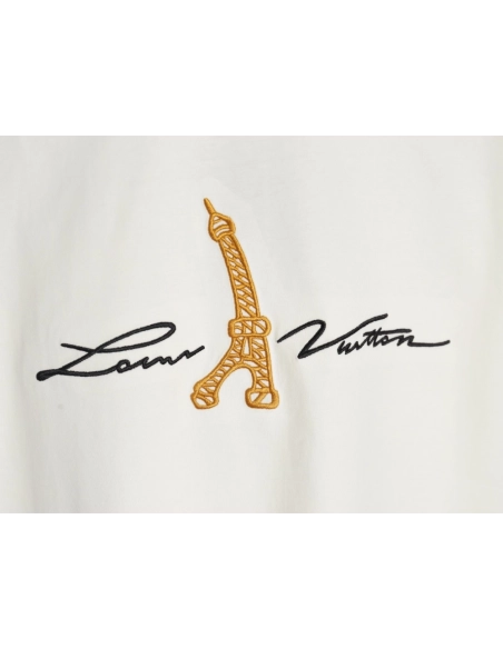 Louis Vuitton Tower Signature Embroidery Short Sleeve,Louis Vuitton