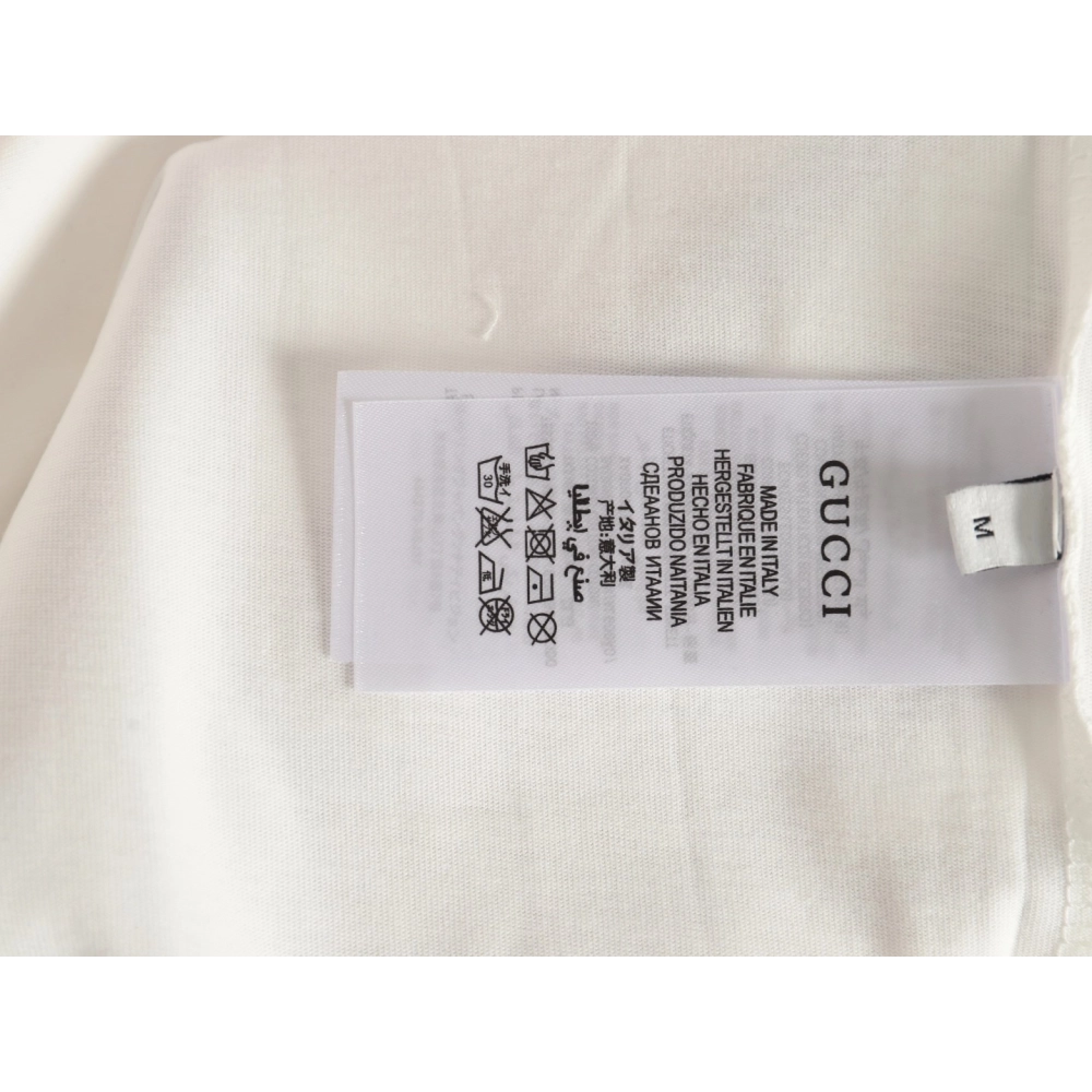 Gucci cursive logo embroidered short sleeves,Gucci