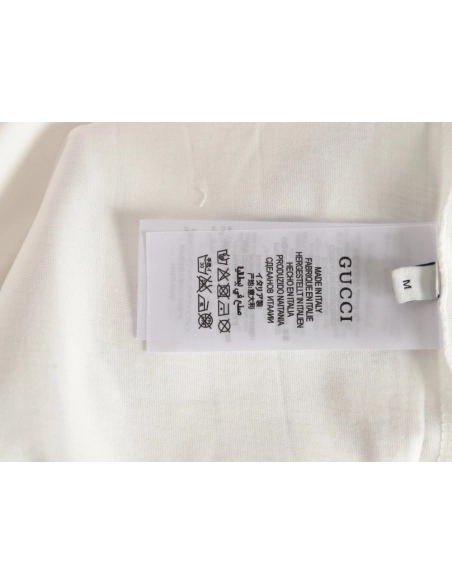 Gucci cursive logo embroidered short sleeves,Gucci