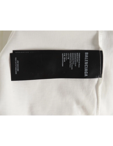 Balenciaga Hand-painted graffiti print washed short-sleeves,Balenciaga