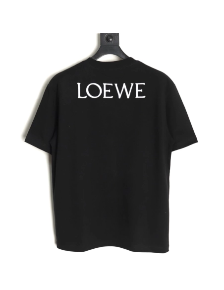 Loewe Wooden Man Printed Embroidered Short Sleeve,Loewe