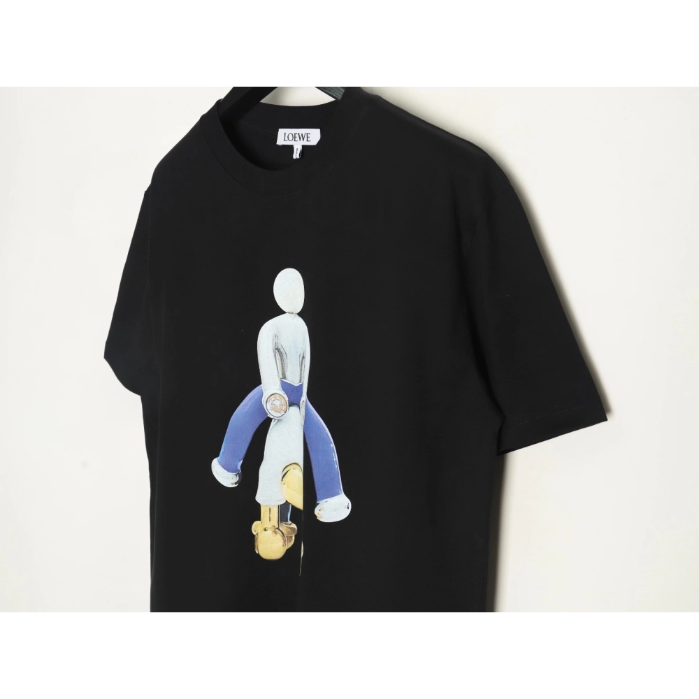 Loewe Wooden Man Printed Embroidered Short Sleeve,Loewe