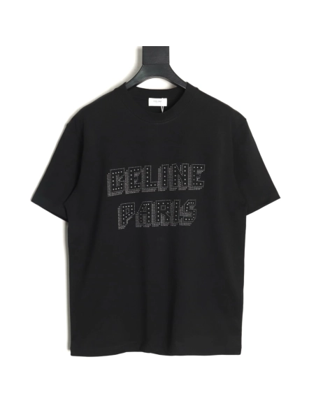 Celine rivet letter heavy industry short sleeves,Celine
