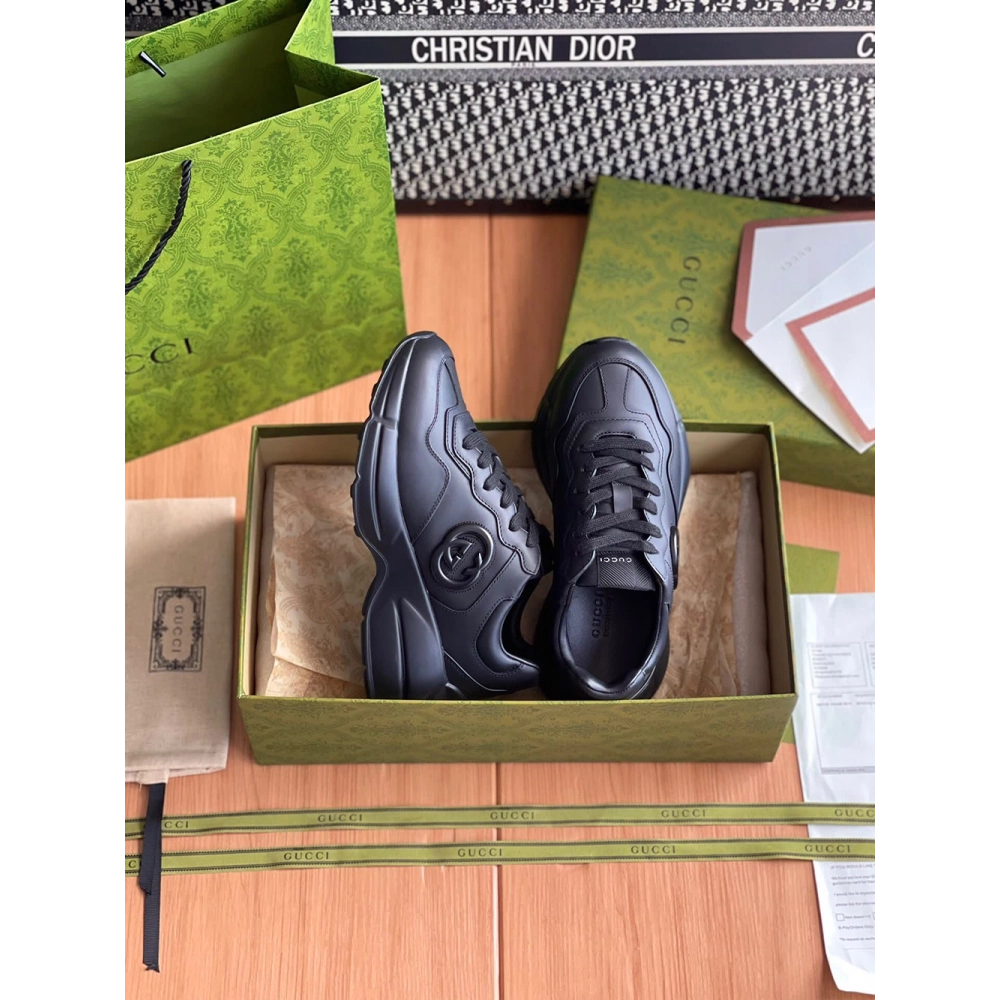 Gucci GG Rhyton Retro Casual Sneakers,GUCCI SHOES