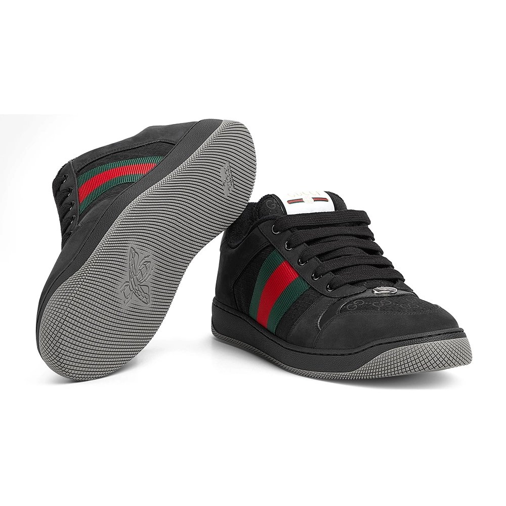 Gucci GG Screener GG Canvas - Black Green Red,GUCCI SHOES
