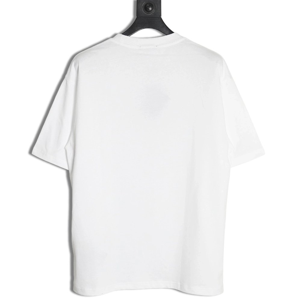 Prada Overlapping Embroidered Triangle Logo Short Sleeve,Prada