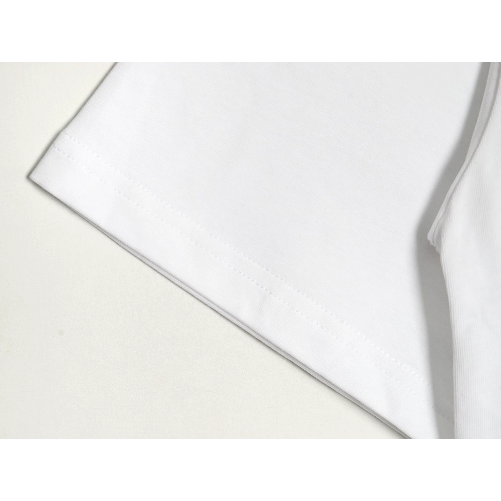 Prada Overlapping Embroidered Triangle Logo Short Sleeve,Prada