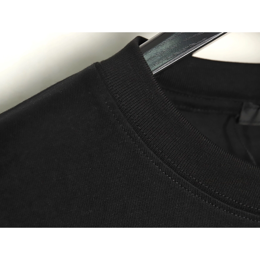 Prada Overlapping Embroidered Triangle Logo Short Sleeve TSK1,Prada