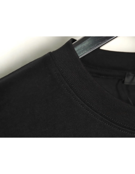 Prada Overlapping Embroidered Triangle Logo Short Sleeve TSK1,Prada