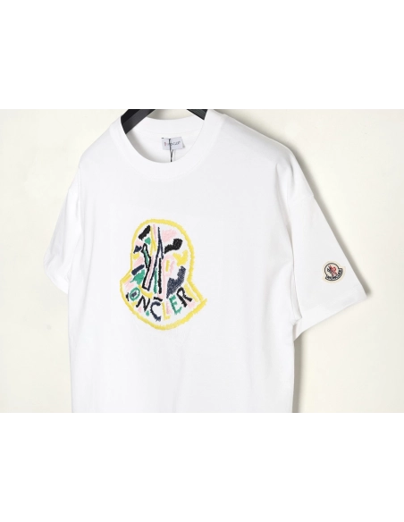 Moncler embroidered logo short sleeve,Moncler