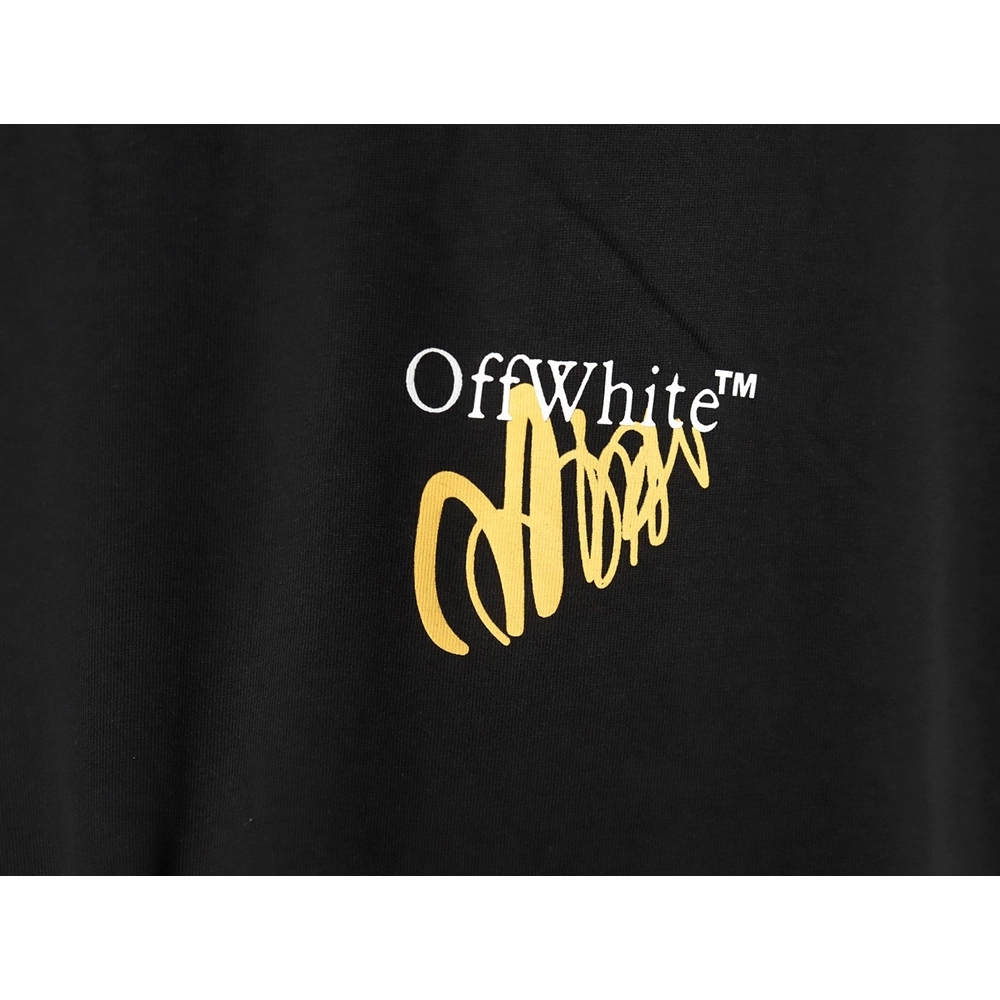 Off White Gold Painted Arrow Short Sleeves,Off White